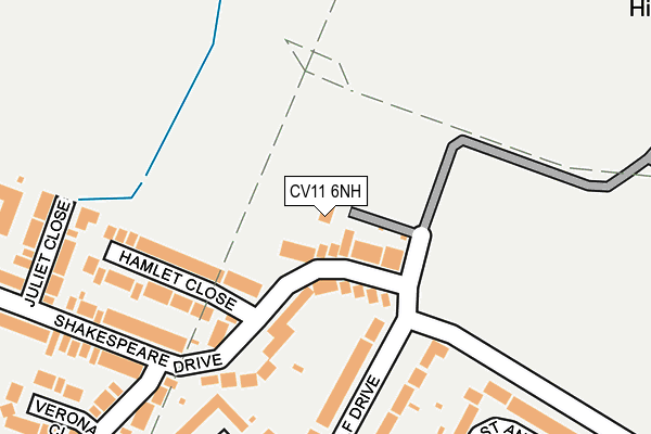 CV11 6NH map - OS OpenMap – Local (Ordnance Survey) CV11 6NH map - OS OpenMap – Local (Ordnance Survey)