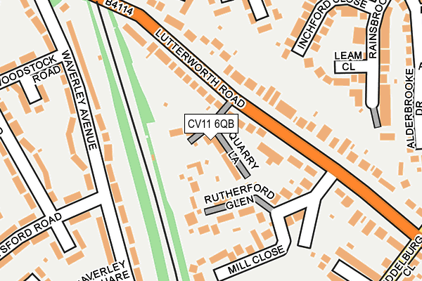 CV11 6QB map - OS OpenMap – Local (Ordnance Survey) CV11 6QB map - OS OpenMap – Local (Ordnance Survey)