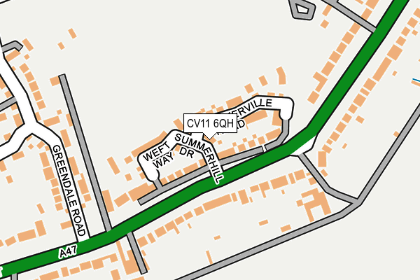 CV11 6QH map - OS OpenMap – Local (Ordnance Survey) CV11 6QH map - OS OpenMap – Local (Ordnance Survey)