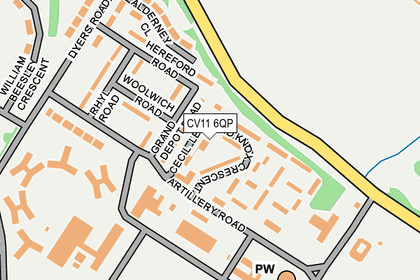 CV11 6QP map - OS OpenMap – Local (Ordnance Survey) CV11 6QP map - OS OpenMap – Local (Ordnance Survey)