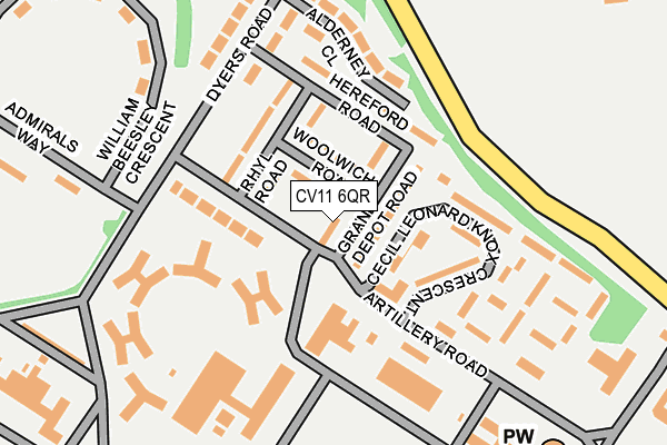 CV11 6QR map - OS OpenMap – Local (Ordnance Survey) CV11 6QR map - OS OpenMap – Local (Ordnance Survey)