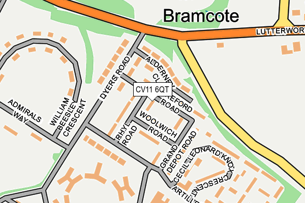 CV11 6QT map - OS OpenMap – Local (Ordnance Survey) CV11 6QT map - OS OpenMap – Local (Ordnance Survey)