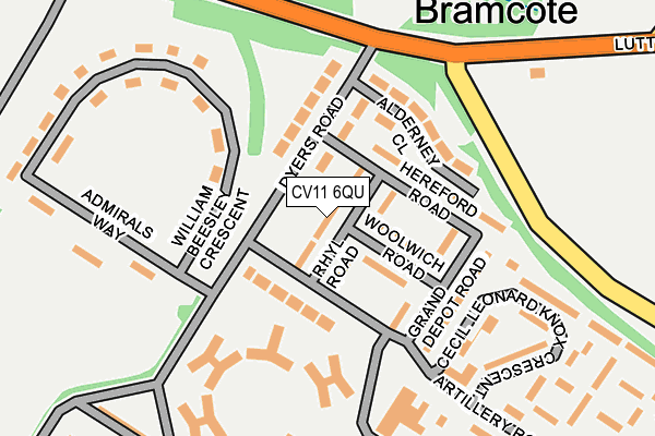 CV11 6QU map - OS OpenMap – Local (Ordnance Survey) CV11 6QU map - OS OpenMap – Local (Ordnance Survey)