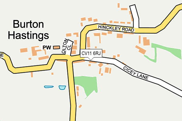 CV11 6RJ map - OS OpenMap – Local (Ordnance Survey)