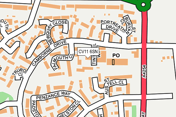 CV11 6SN map - OS OpenMap – Local (Ordnance Survey) CV11 6SN map - OS OpenMap – Local (Ordnance Survey)