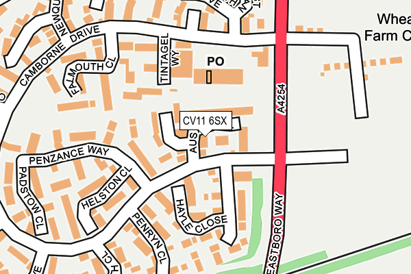 CV11 6SX map - OS OpenMap – Local (Ordnance Survey) CV11 6SX map - OS OpenMap – Local (Ordnance Survey)