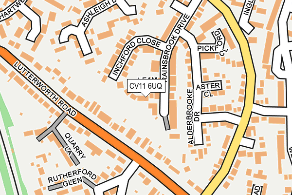 CV11 6UQ map - OS OpenMap – Local (Ordnance Survey) CV11 6UQ map - OS OpenMap – Local (Ordnance Survey)