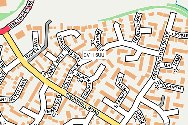 CV11 6UU map - OS OpenMap – Local (Ordnance Survey) CV11 6UU map - OS OpenMap – Local (Ordnance Survey)