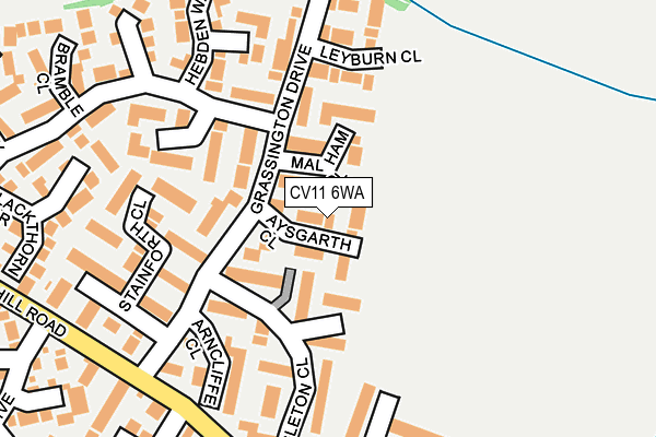CV11 6WA map - OS OpenMap – Local (Ordnance Survey) CV11 6WA map - OS OpenMap – Local (Ordnance Survey)