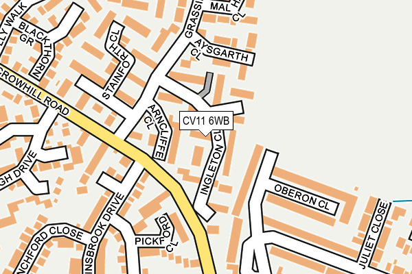 CV11 6WB map - OS OpenMap – Local (Ordnance Survey) CV11 6WB map - OS OpenMap – Local (Ordnance Survey)