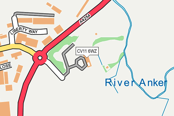 CV11 6WZ map - OS OpenMap – Local (Ordnance Survey) CV11 6WZ map - OS OpenMap – Local (Ordnance Survey)