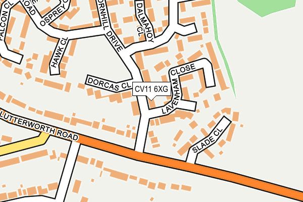 CV11 6XG map - OS OpenMap – Local (Ordnance Survey) CV11 6XG map - OS OpenMap – Local (Ordnance Survey)
