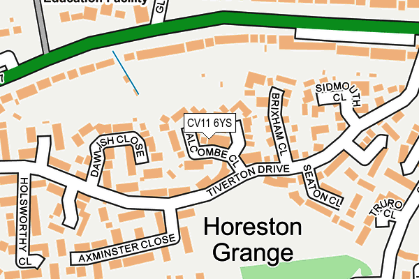 CV11 6YS map - OS OpenMap – Local (Ordnance Survey) CV11 6YS map - OS OpenMap – Local (Ordnance Survey)