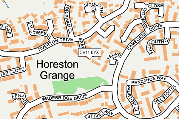 CV11 6YX map - OS OpenMap – Local (Ordnance Survey)