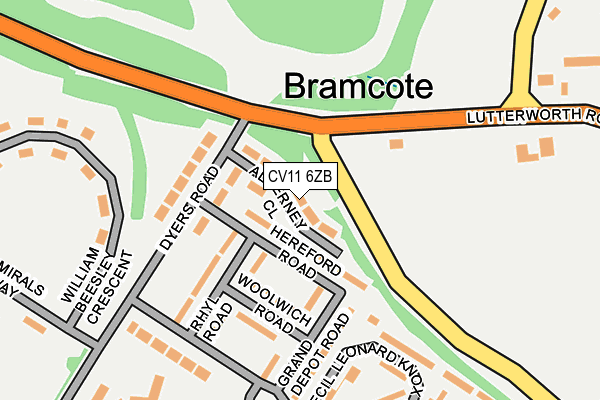 CV11 6ZB map - OS OpenMap – Local (Ordnance Survey) CV11 6ZB map - OS OpenMap – Local (Ordnance Survey)