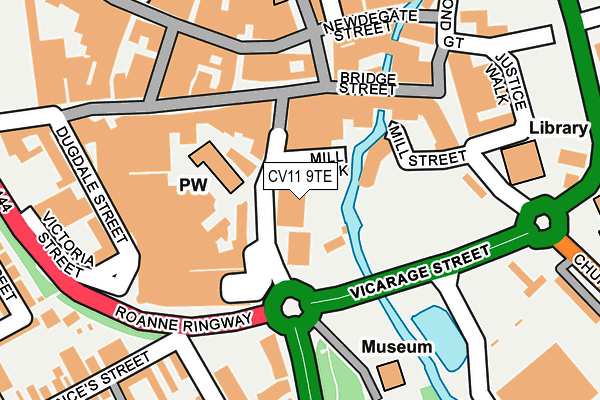 CV11 9TE map - OS OpenMap – Local (Ordnance Survey) CV11 9TE map - OS OpenMap – Local (Ordnance Survey)