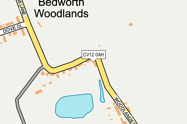 CV12 0AH map - OS OpenMap – Local (Ordnance Survey) CV12 0AH map - OS OpenMap – Local (Ordnance Survey)