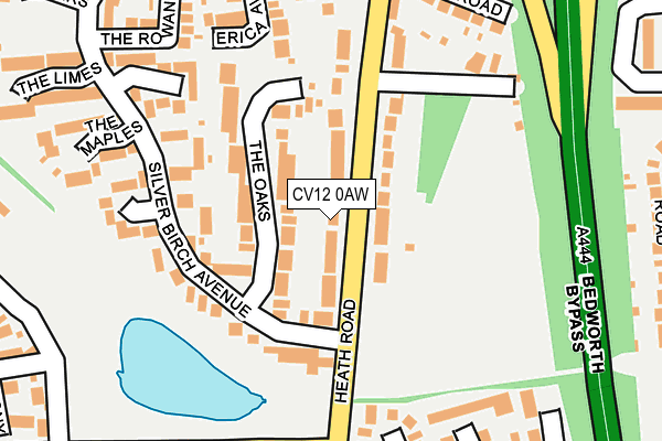 CV12 0AW map - OS OpenMap – Local (Ordnance Survey) CV12 0AW map - OS OpenMap – Local (Ordnance Survey)