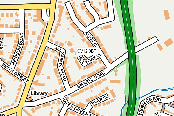 CV12 0BT map - OS OpenMap – Local (Ordnance Survey) CV12 0BT map - OS OpenMap – Local (Ordnance Survey)