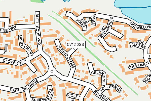 CV12 0GS map - OS OpenMap – Local (Ordnance Survey) CV12 0GS map - OS OpenMap – Local (Ordnance Survey)