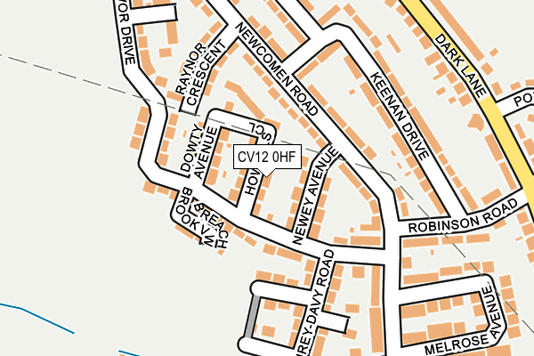 CV12 0HF map - OS OpenMap – Local (Ordnance Survey) CV12 0HF map - OS OpenMap – Local (Ordnance Survey)
