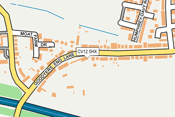 CV12 0HX map - OS OpenMap – Local (Ordnance Survey) CV12 0HX map - OS OpenMap – Local (Ordnance Survey)
