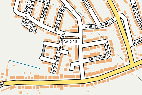 CV12 0JU map - OS OpenMap – Local (Ordnance Survey) CV12 0JU map - OS OpenMap – Local (Ordnance Survey)
