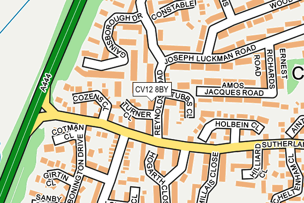 CV12 8BY map - OS OpenMap – Local (Ordnance Survey) CV12 8BY map - OS OpenMap – Local (Ordnance Survey)