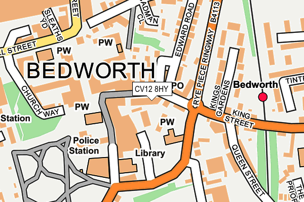 CV12 8HY map - OS OpenMap – Local (Ordnance Survey) CV12 8HY map - OS OpenMap – Local (Ordnance Survey)