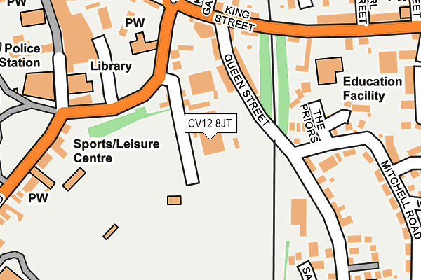 CV12 8JT map - OS OpenMap – Local (Ordnance Survey) CV12 8JT map - OS OpenMap – Local (Ordnance Survey)