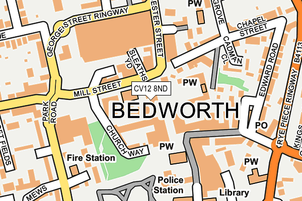 CV12 8ND map - OS OpenMap – Local (Ordnance Survey) CV12 8ND map - OS OpenMap – Local (Ordnance Survey)