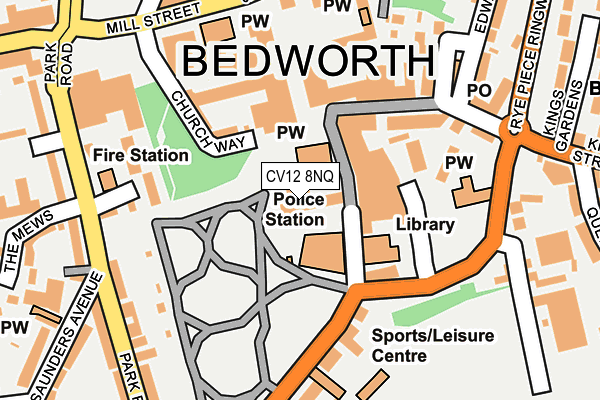 CV12 8NQ map - OS OpenMap – Local (Ordnance Survey) CV12 8NQ map - OS OpenMap – Local (Ordnance Survey)