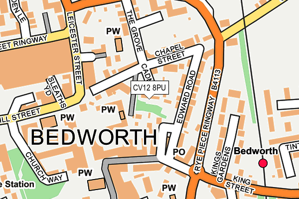 CV12 8PU map - OS OpenMap – Local (Ordnance Survey) CV12 8PU map - OS OpenMap – Local (Ordnance Survey)