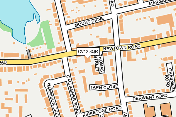 CV12 8QR map - OS OpenMap – Local (Ordnance Survey) CV12 8QR map - OS OpenMap – Local (Ordnance Survey)