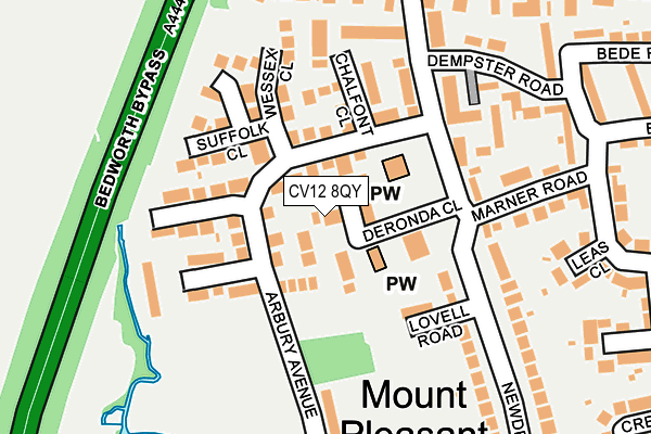 CV12 8QY map - OS OpenMap – Local (Ordnance Survey) CV12 8QY map - OS OpenMap – Local (Ordnance Survey)