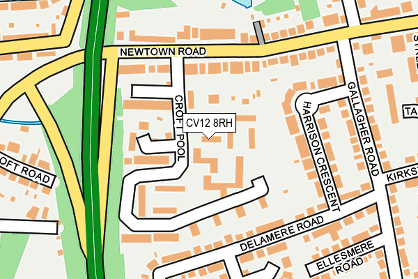 CV12 8RH map - OS OpenMap – Local (Ordnance Survey) CV12 8RH map - OS OpenMap – Local (Ordnance Survey)