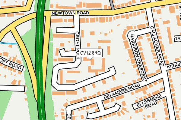 CV12 8RQ map - OS OpenMap – Local (Ordnance Survey) CV12 8RQ map - OS OpenMap – Local (Ordnance Survey)