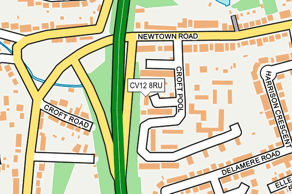 CV12 8RU map - OS OpenMap – Local (Ordnance Survey) CV12 8RU map - OS OpenMap – Local (Ordnance Survey)