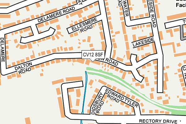 CV12 8SF map - OS OpenMap – Local (Ordnance Survey) CV12 8SF map - OS OpenMap – Local (Ordnance Survey)
