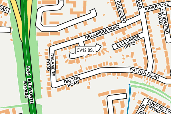 CV12 8SJ map - OS OpenMap – Local (Ordnance Survey) CV12 8SJ map - OS OpenMap – Local (Ordnance Survey)