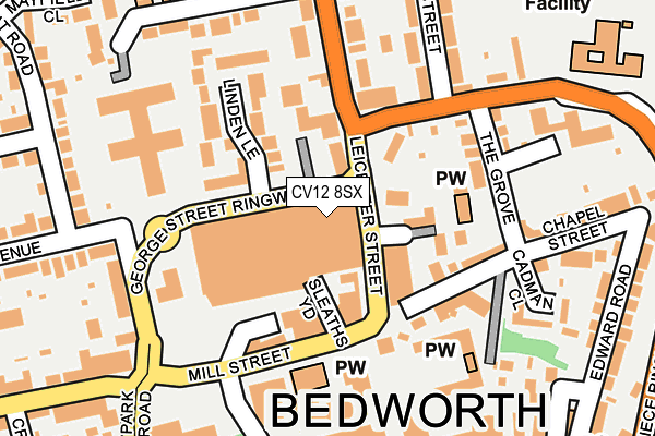 CV12 8SX map - OS OpenMap – Local (Ordnance Survey) CV12 8SX map - OS OpenMap – Local (Ordnance Survey)
