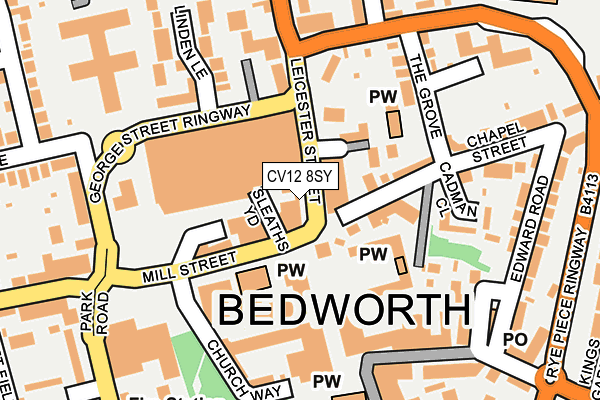 CV12 8SY map - OS OpenMap – Local (Ordnance Survey) CV12 8SY map - OS OpenMap – Local (Ordnance Survey)