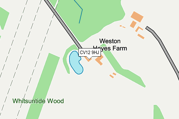 CV12 9HJ map - OS OpenMap – Local (Ordnance Survey) CV12 9HJ map - OS OpenMap – Local (Ordnance Survey)