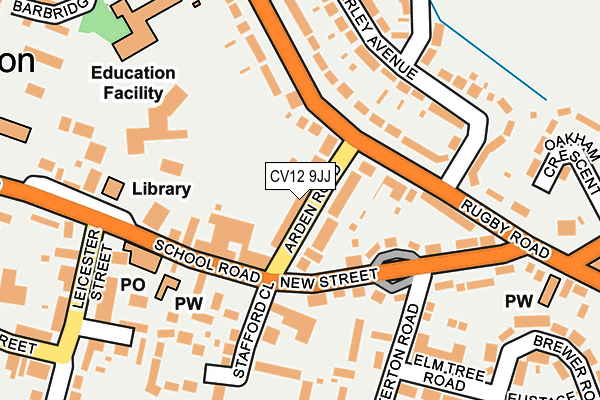 CV12 9JJ map - OS OpenMap – Local (Ordnance Survey) CV12 9JJ map - OS OpenMap – Local (Ordnance Survey)