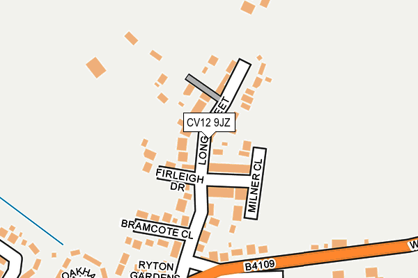 CV12 9JZ map - OS OpenMap – Local (Ordnance Survey)