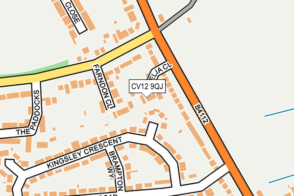 CV12 9QJ map - OS OpenMap – Local (Ordnance Survey) CV12 9QJ map - OS OpenMap – Local (Ordnance Survey)