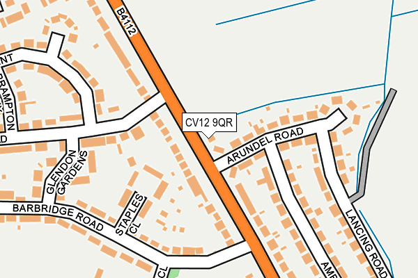 CV12 9QR map - OS OpenMap – Local (Ordnance Survey) CV12 9QR map - OS OpenMap – Local (Ordnance Survey)