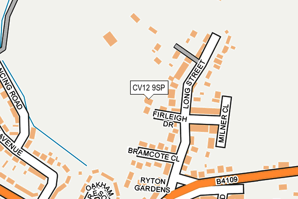 CV12 9SP map - OS OpenMap – Local (Ordnance Survey) CV12 9SP map - OS OpenMap – Local (Ordnance Survey)