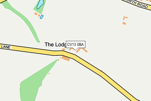 CV13 0BA map - OS OpenMap – Local (Ordnance Survey) CV13 0BA map - OS OpenMap – Local (Ordnance Survey)