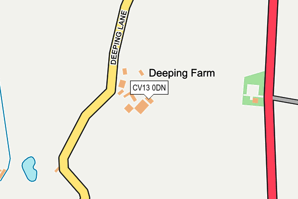 CV13 0DN map - OS OpenMap – Local (Ordnance Survey) CV13 0DN map - OS OpenMap – Local (Ordnance Survey)